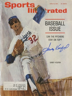 Sandy Koufax Signed 1964 Sports Illustrated Magazine